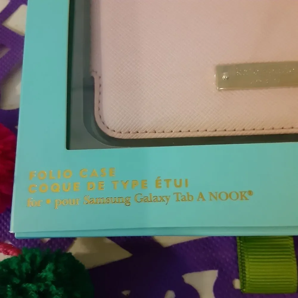 Kate Spade Ballet Pink NY Folio Case/Samsung Galaxy Tab A Noor NEW